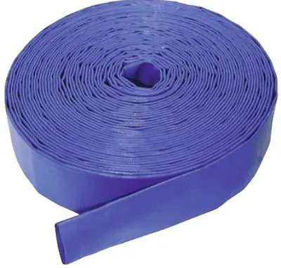 £21.89 • Buy 20M X 25mm (1inch) BLUE  LAY FLAT HOSE WATER PUMP SUBMERSIBLE PUMP HOSE