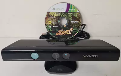 Microsoft Xbox 360 Kinect Sensor Camera & Kinect Adventures Video Game Disc Pal • $23.95