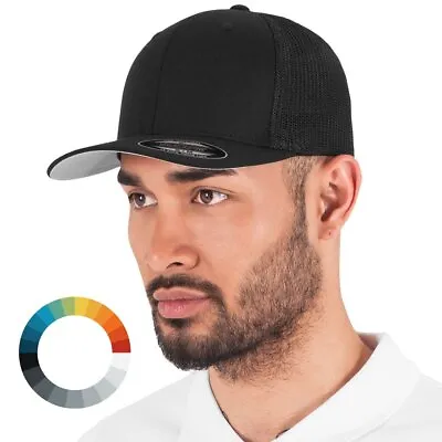 Flexfit Mesh Trucker Stretchable Sports Cap • £14.90