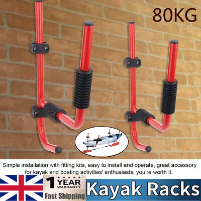 1 Pairs J Bar Kayak Canoe Paddle Board Car SUV Truck Top Mount Roof Rack Carrier • £19.22