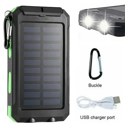 Super 20000mAh USB Portable Charger Solar Power Bank For IPhone Cell Phone 2023 • $13.90