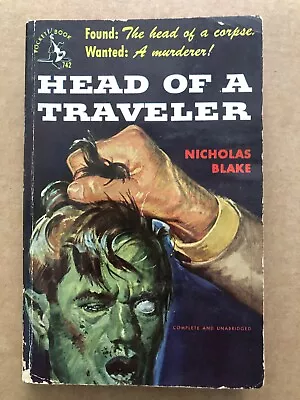 #2 Vintage 1950 HEAD OF A TRAVELER Pocket PB Book Nicholas Blake Head Corpse • $9.99