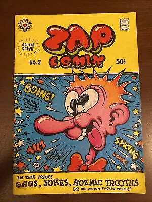 Zap Comix 2 Apex Novelties 1968 2nd Print R Crumb Corrected Head First • $24.99