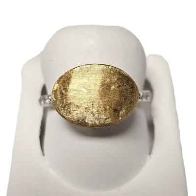 Marco Bicego Siviglia Horizontal Ring With Diamonds Size 5.5(US) • $790