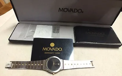 Movado Quartz Wristwatch 86-A2-876K Stainless Steel With Box/Papers • $145