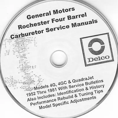 Rochester 4 Barrel Carburetor 4G 4GC QuadraJet QJet • $21.95