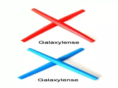 Galaxy Earsocks Rubber Kits Oakley WhiskerWiretapO-E Wire Blue/Red 62mm • $11.49