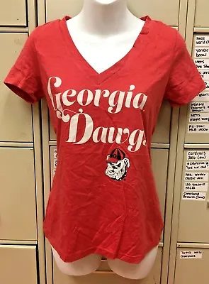 $15.99 • Buy Ncaa Georgia Bulldogs Womens Short Sleeve Shirt Size Xs New