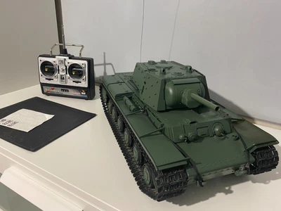 £60 • Buy RC Battle Tank 1/16 Model Radio Control  27hz SMOKE SOUND Heng Long Russian KV-1