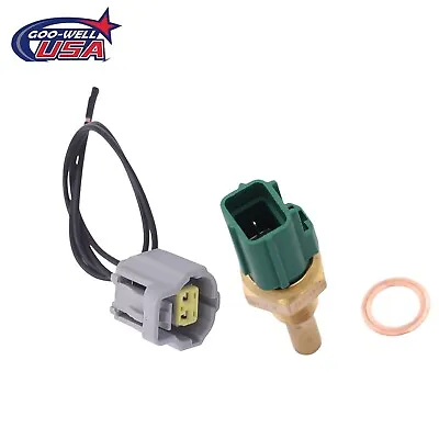 Pair Of Coolant Water Temperature Sensor With Connector Plug For Lexus Ford  • $30.64