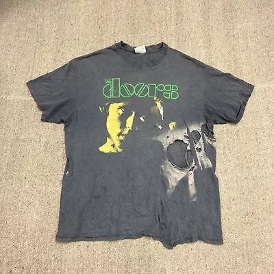 Vintage The Doors Shirt Mens Large Black 1980s Distressed • $59.99