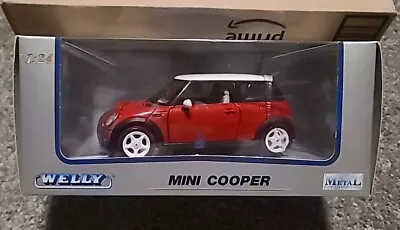 Welly Mini Cooper Die Cast With Plastic - 1:24 - Collection Car • $15