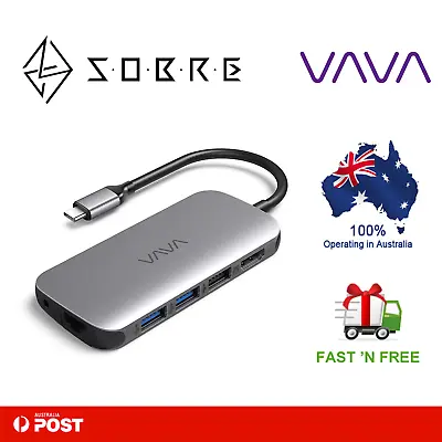 $79.95 • Buy VAVA USB C Hub 9-in-1 Adapter With PD Power Delivery 4K HDMI Gigabit Ethernet