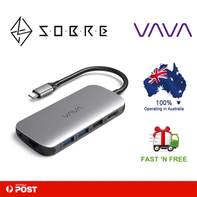 $79.95 • Buy VAVA USB C Hub 9-in-1 Adapter With PD Power Delivery 4K HDMI Gigabit Ethernet