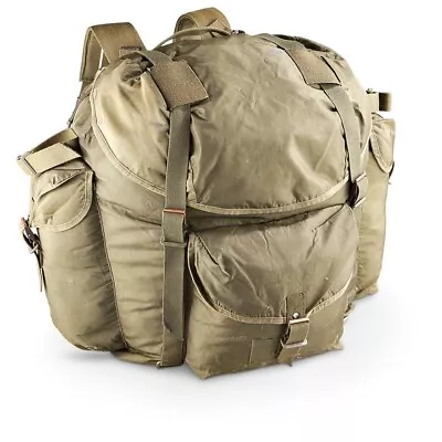 Austrian Olive Drab Rucksack Army Surplus Backpack Bag Military Green Alice Pack • $49.99