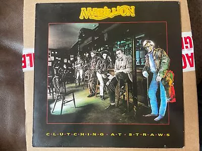 MARILLION  - CLUTCHING AT STRAWS (VINYL LP Album EMI 1987 - EMD1002) • £20