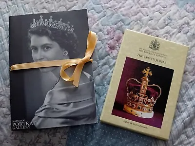 Crown Jewels / Tower Of London & Queen Elizabeth / Portrait Gallery Postcard Set • £4.99