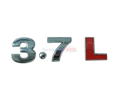 3.7L 3.7 L 7.3L Naturally Engine Metal Rear Trunk Emblem Badge Decal Sticker  • $6.98