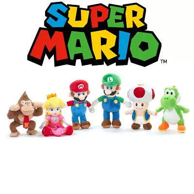 Official 36cm Super Mario Bros Soft Toy Large Plush Nintendo Mario Yoshi • £15.99