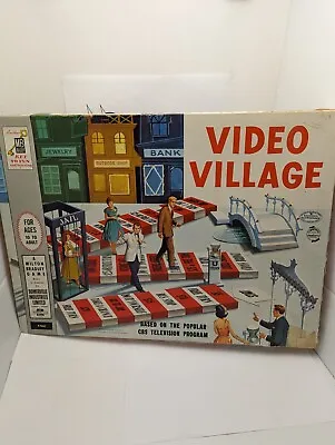 Vintage 1960 Milton Bradley Video Village R4060 Board Game Incomplete • $13.22