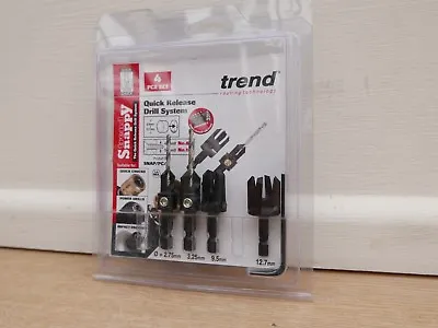 £44.89 • Buy  Trend Snappy 4pce Plug Cutter And Countersink Set Snap/pc/a  