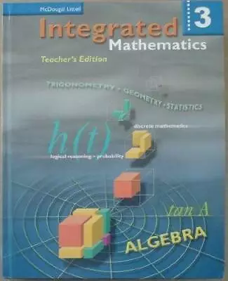 McDougal Littell Integrated Math: Teacher Edition Book 3 2002 - Hardcover - GOOD • $12.16