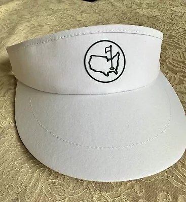 Masters White Golf Visor Hat Berckmans Place Logo 2024 Adjustable Size Green • $15.50