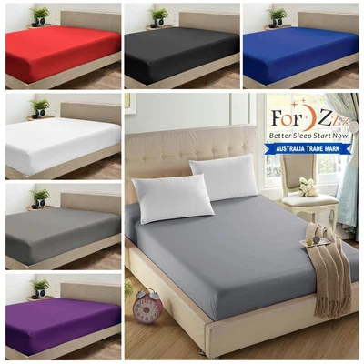 $19.91 • Buy 2200TC Extra Deep Soft Fitted Bottom Sheet Single/Double/Queen/Super King Bed