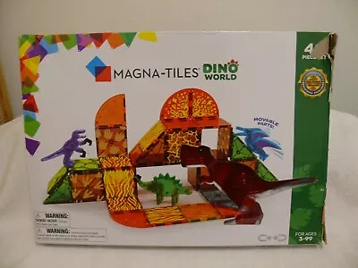 Magna-Tiles  40 Piece Dino World Magnetic Building Set • $29.99
