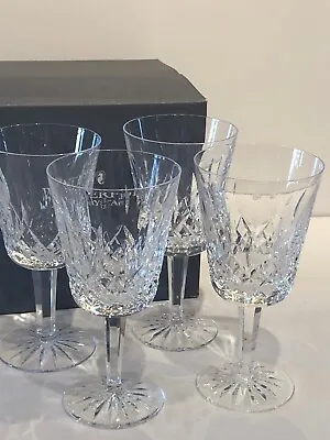 $119.99 • Buy Box Of 4 Waterford LISMORE 10oz Water Goblets NEW Perfect Condition