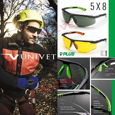 £2.99 • Buy Univet Safety Glasses 5X8  Anti-Scratch & Anti-Fog (KN), UV400 Spectacles Lens