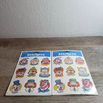 Vintage Eureka Stickers Clowns Paper Magic New Sealed Lot Of 2!! • $12