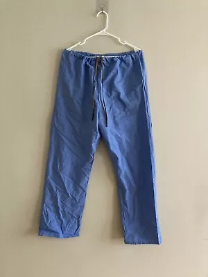 Medline AngelStat Reversible Scrub Pants Drawstring Waist Unisex Med Ceil Blue • $7