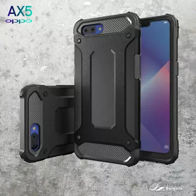 Black Armor Heavy Duty ShockProof Case Cover For Oppo AX5 / A5 / A3S • $6.99