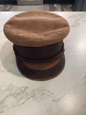 Vtg Echte Prinz Heinrich Mutz Brown Suede Sailors Cap • $16