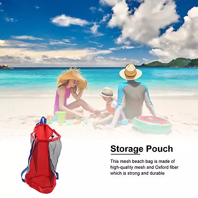 Drawstring Mesh Bag For Beach Toy Towel Storage Shoulder Bag Sport Equipment  • $9.19