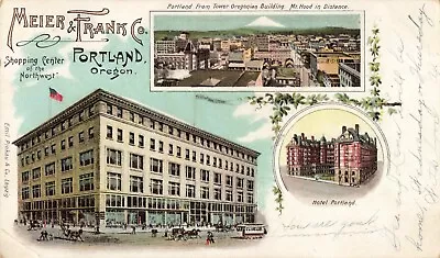 Meier & Frank Co. Portland Oregon OR Shopping Center 1907 Postcard • $19.95