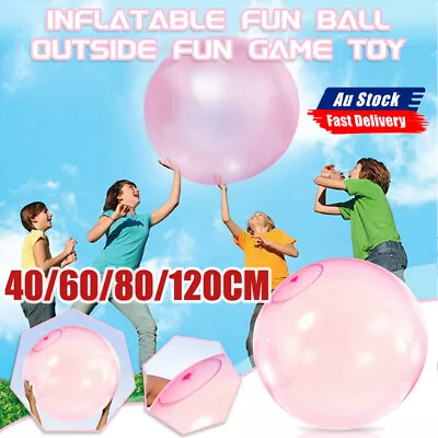 UP 120cm Super Soft Wubble Bubble Ball Toy Firm Ball Stretch Bubble Big Balls AU • $10.25