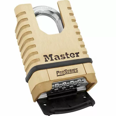 $31.37 • Buy Master Lock 1177D Shrouded Brass ProSeries Resettable Combination Padlock