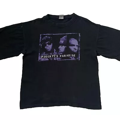 Vintage Naughty By Nature Povertys Paradise 1995 T Shirt Size XL Rap Tee RARE • $499.95