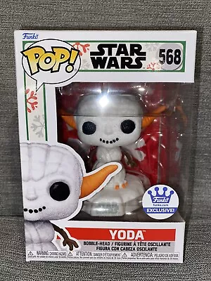 Funko Pop Star Wars: Holiday - Yoda Diamond Snowman #568 FunkoShop Exclusive • $49.99
