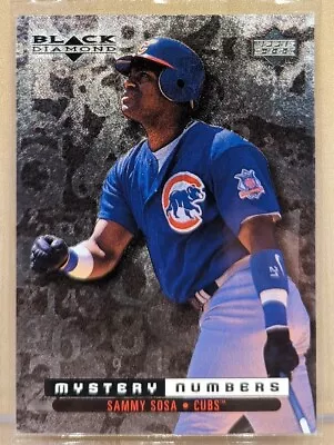 1999 Upper Deck Black Diamond MYSTERY NUMBERS #16 Sammy Sosa Cubs RARE /1600 • $9.95