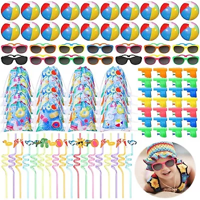 100 Pcs Pool Party Favors Include Inflatable Beach Ball Pool Party Favor Bag... • $81.38