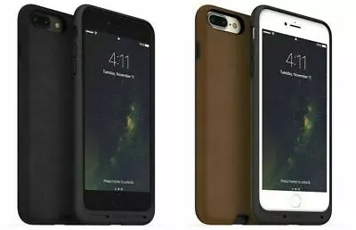 Mophie Wireless Charge Force Case Cover For Apple IPhone 7/7 Plus Black/Tan • £7.97