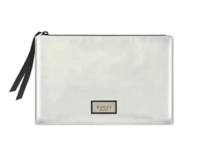£19.99 • Buy GUCCI BEAUTY POUCH FLORAL INSIDE IRIDESCENT COLOR L 9in H 81/2in NEW IN PACKING 