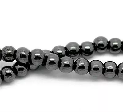 £2.95 • Buy 70 X 6mm Hematite - Shamballa Beads (1 Strand ) Jewellery Gemstone Craft F53