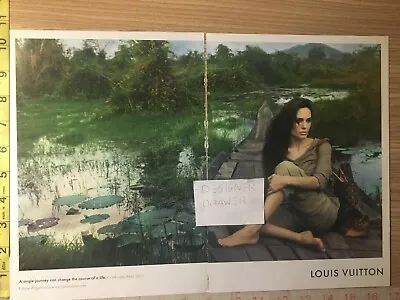 Angelina Jolie 2011 Louis Vuitton 2 Pg. Print Advertisement Ad • $12.95