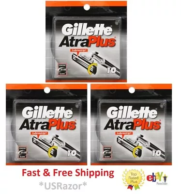 30 Gillette Atra Plus Razor Blades Refills Cartridges (unboxed) Fits Vector Slim • $59