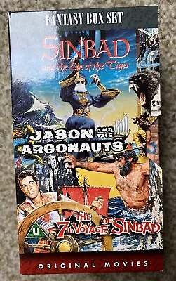 Fantasy Box Set - Sinbad Jason And The Argonauts - Vhs Video Tapes - Cult • £15