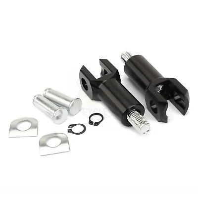 Black 2.25  Passenger Foot Peg Support Mount Clevis For Harley Softail 2000-2006 • $14.69